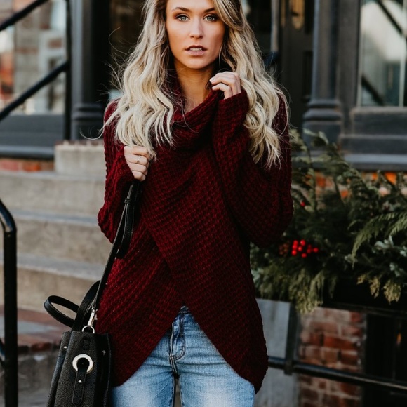 S. the Widow Sweaters - BRICKLEY Waffle Knit Chunky Sweater